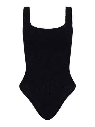 HUNZA G ONE-PIECE SWIMSUIT WITH SQUARE NECKLINE