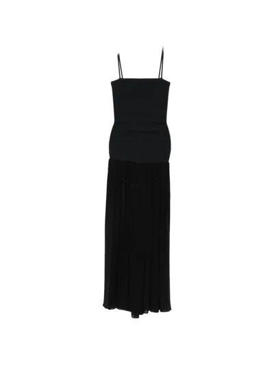 Hunza G Square-neck Maxi Dress In Black