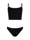 Hunza G Strap Bikini Longline Top In Black
