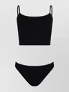 Hunza G Strap Bikini Longline Top In Black