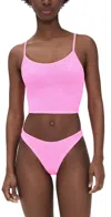 Hunza G Strap Bikini Set In Bubblegum In Bubblegum
