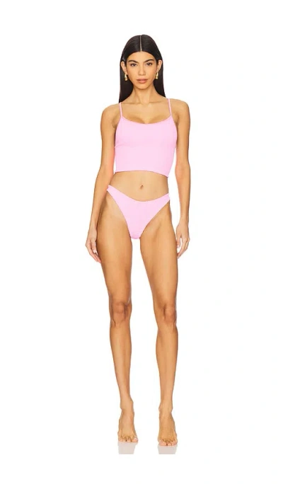 Hunza G Strap Bikini Set In Pink