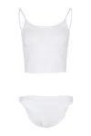 Hunza G Strap Bikini White In White