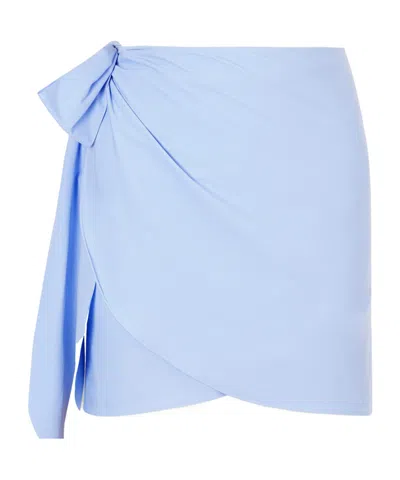 Hunza G Stretch-jersey Pareo In Blue
