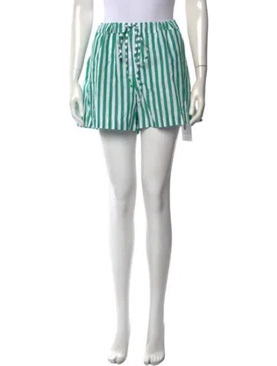 Pre-owned Hunza G Striped Mini Shorts W/ Tags In Multicolor