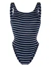 Hunza G Crinkle Swimsuit In Blue