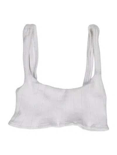 Pre-owned Hunza G Striped Top In White