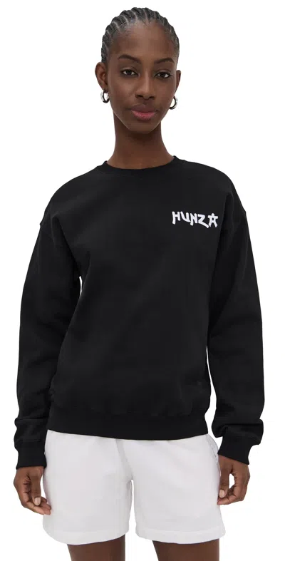 Hunza G Sweatshirt Black In Animal Print