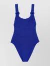 Hunza G Domino Swim One-piece Swimsuit In Blue
