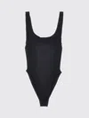 Hunza G Square Neck One-piece Swimsuit With Deep U-back In Black