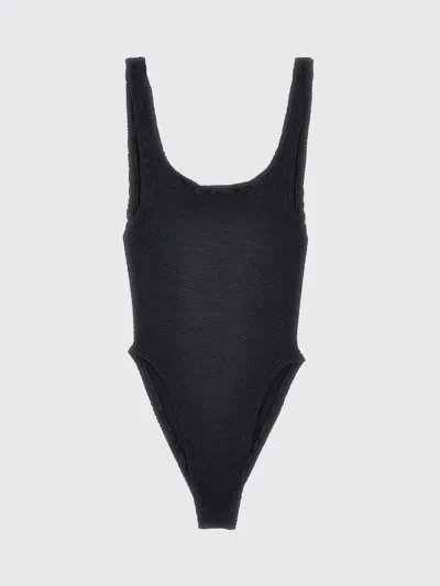Hunza G Square Neck One-piece Swimsuit In Black