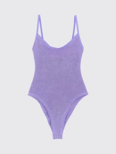 Hunza G Swimsuit  Woman Color Violet In Purple