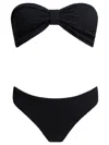 Hunza G Bandeau Top With Bow Detail And High-cut Bottoms