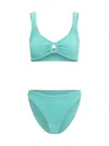 Hunza G Julia Bikini Crinkle Detail In Blue