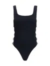 Hunza G Sculpting Support Swimsuit With Crossed Cut-out Panels