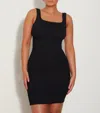Hunza G Crinkled Terry Tank Mini Dress In Black