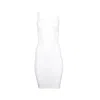Hunza G Tank Dress Crinkle White In White