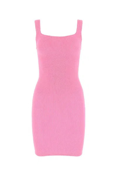 Hunza G Sleeveless Tank Dress In Pink