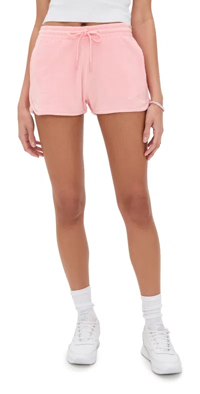 Hunza G Terry Toweling Shorts Pink