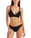 Hunza G Tessa Crinkle Bikini Top In Black