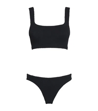 Hunza G Tessa Eyelet Bikini In Black