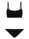Hunza G Textured Bikini Set In Black