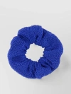 HUNZA G TEXTURED FABRIC HAIR SCRUNCHIE