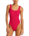 Hunza G Square Neck One-piece Swimsuit In Red
