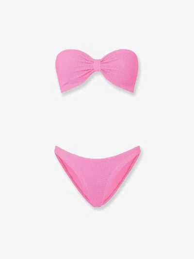 Hunza G The Original Crinkle Bikini In Pink