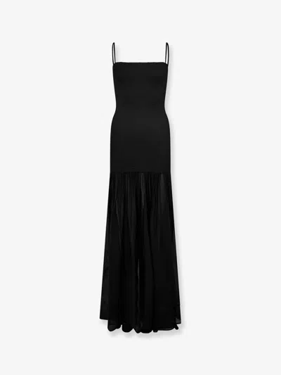 Hunza G The Original Crinkle Dress In Black