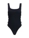 Hunza G Sculpting Support Swimsuit With Crossed Cut-out Panels