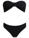 Hunza G Bandeau Top With Bow Detail And High-cut Bottoms