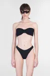 Hunza G Tina Bikini Textured Bandeau Top