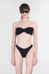 Hunza G Tina Bikini Textured Bandeau Top