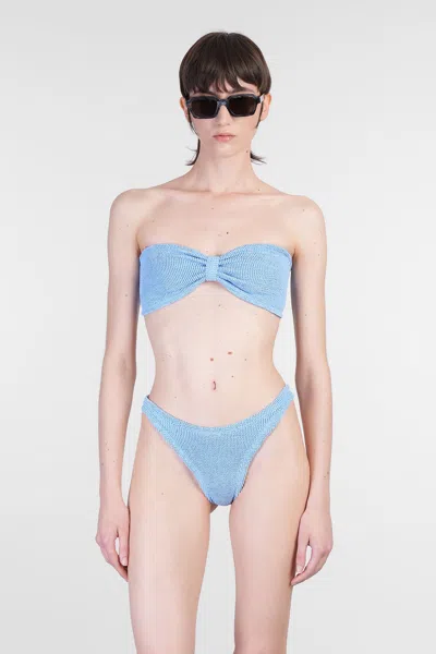 Hunza G Tina Bikini Beachwear In Blue Polyamide