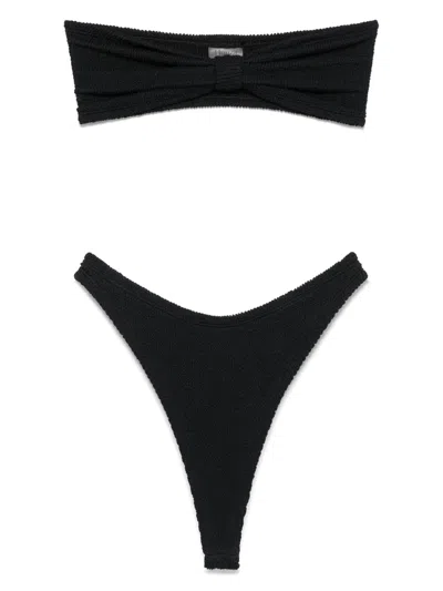 Hunza G Tina Bikini Set In Black