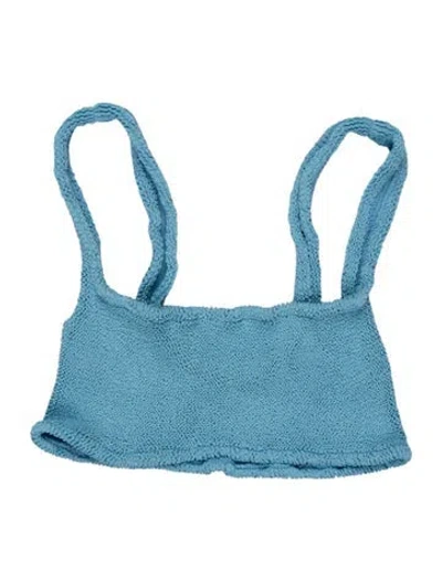 Pre-owned Hunza G Top In Blue