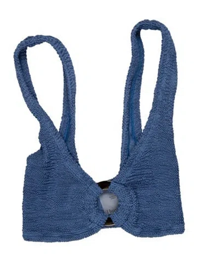 Pre-owned Hunza G Top In Blue