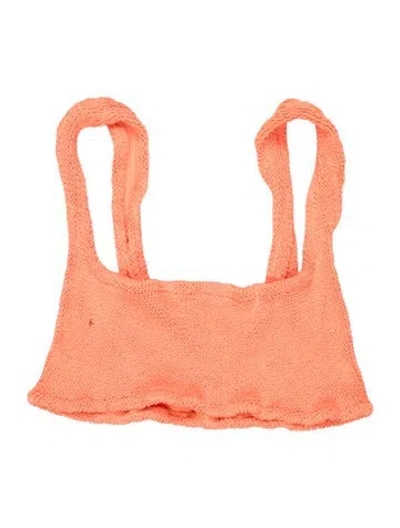 Pre-owned Hunza G Top In Orange