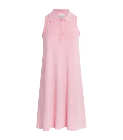 Hunza G Towelling Tennis Mini Dress In Pink