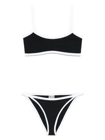 Hunza G Contrast-trim Tyler Bikini In Black