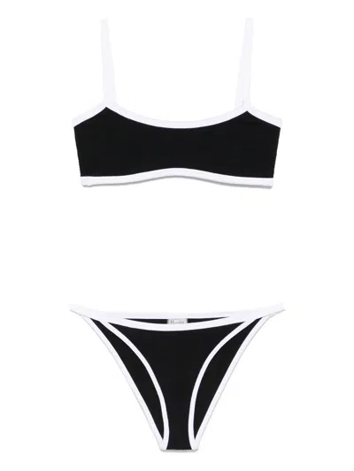 Hunza G Contrast-trim Tyler Bikini In Black