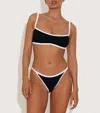 Hunza G Contrast-trim Tyler Bikini In Black/white