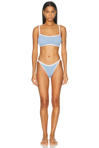 Hunza G Tyler Bikini Set In Blue