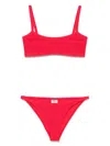 Hunza G Tyler Seersucker Bikini In Red