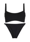 Hunza G Tyler Seerksucker Bikini In Black
