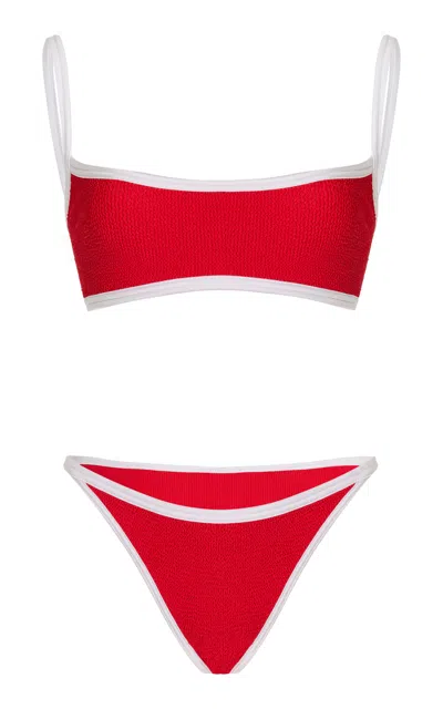 Hunza G Tyler Bikini In Red/white