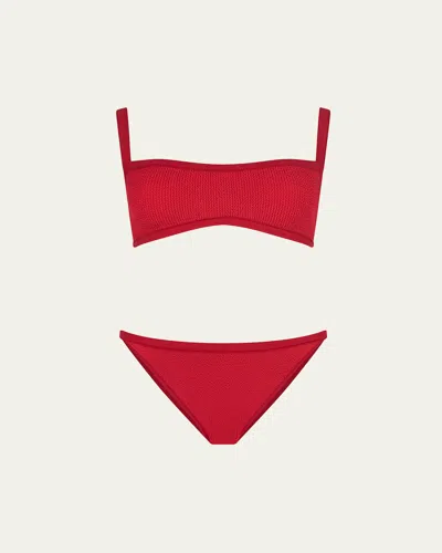 Hunza G Tyler Tonal Two-piece Swimsuit