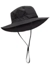Hunza G Womens Toggle-detail Chin-strap Woven Bucket Hat Black In Black