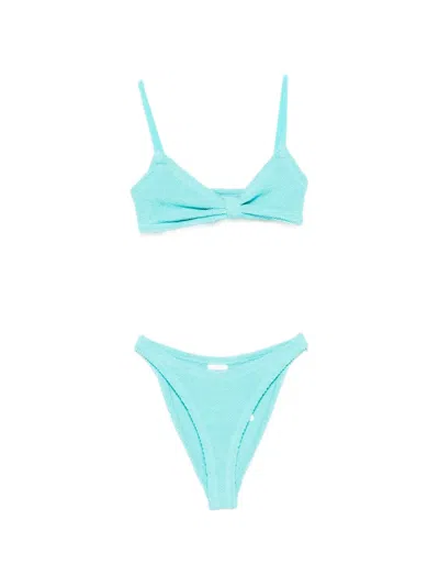 Hunza G V-neck Bikini In Blue
